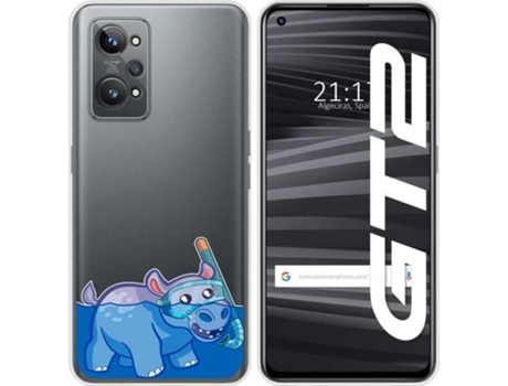 Carcasa para Realme GT 2 5G TUMUNDOSMARTPHONE Dibujos Transparente Hipo Multicolor