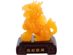 Figura Decorativa Ligera Resistente Plana Resina Amarilla Regalo Madre Decoración Hogar Amantes Cultura China