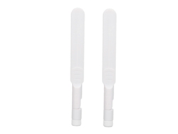 2 Antenas Omnidireccionales De Doble Frecuencia 2.4ghz/5.8ghz Con Conector Sma Macho, Plegables, 8dbi Para Router Wifi, Color Blanco.