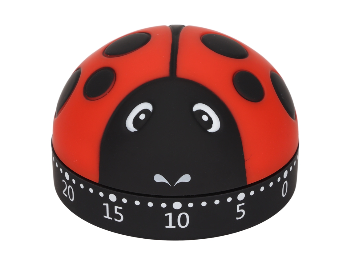 Temporizador De Cocina Ladybug De 70 Db, De Acero Inoxidable, Portátil, Para Tareas De Cocina.