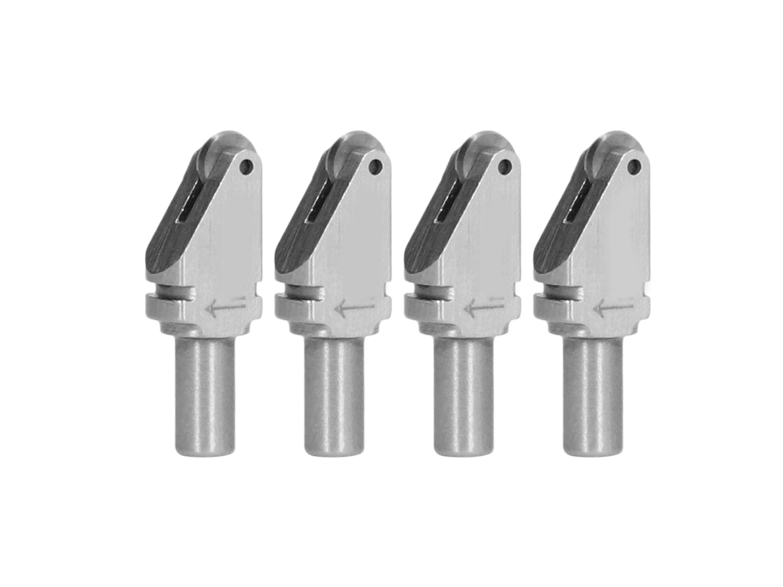 4 Cabezales Triangulares De Acero De Tungsteno Para Cortar Vidrio Para Máquinas Automáticas De 145°.