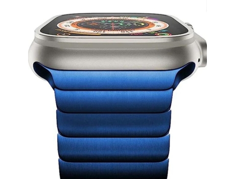 Pulsera De Titanio De Acero Inoxidable Para Apple Watch Series 5 40 Mm Azul