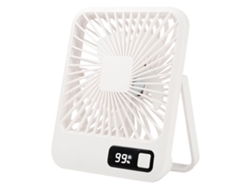 Ventilador de escritorio USB, 5 velocidades, silencioso, blanco