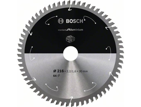 Disco de Sierra Circular BOSCH Standard para Aluminio Para Sierras a Batería 216x2.2/1.6x30 T64