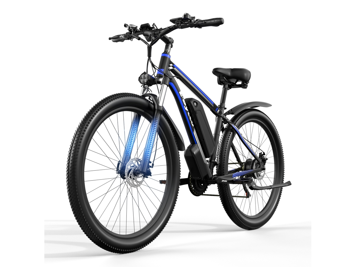 Bicicleta eléctrica E bycco E8 de 29 pulgadas para adultos, batería de 48 V y 17,5 Ah, 750 W, 21 velocidades