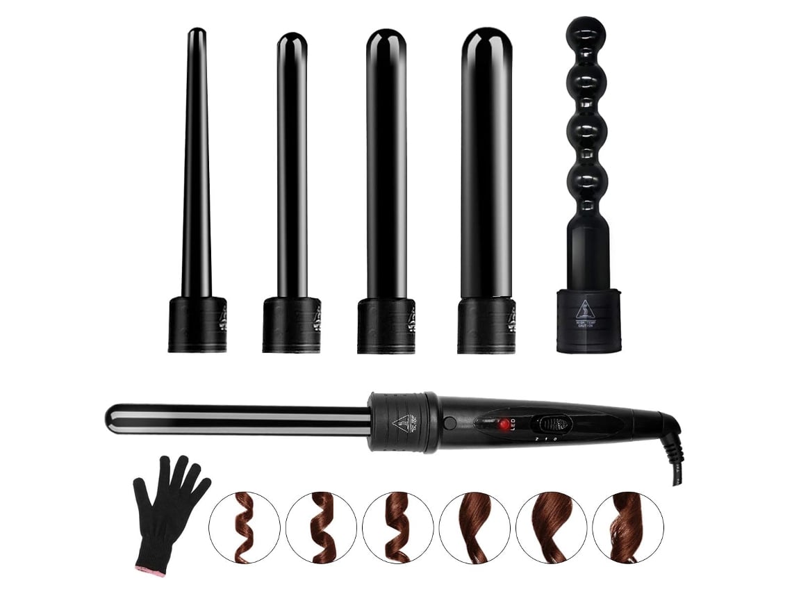 VYLARA Kit Modelador 6 Em 1 6 Barras Cerâmicas Luva (preto)