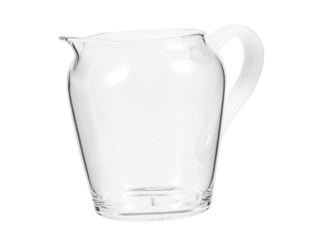 Tetera de vidrio con tapa para té a granel, resistente al calor y a prueba de explosiones, gran capacidad, color amarillo.