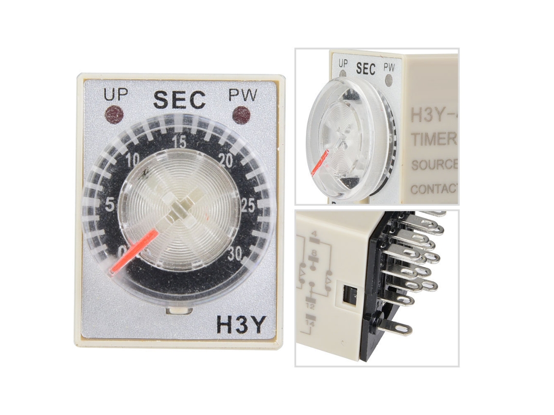 2026horizon-relé De Tiempo H3y-4 Retardo 30s Controlador De Puntero Interruptor 14-pin 220vac