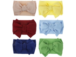 Diademas Trenzadas De 6 Piezas Para Niñas, Pañuelos De Ala Ancha Con Nudo, Accesorios Para El Cabello