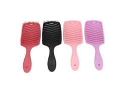 4pcs Cepillo Vent Para Desenredar Pelo Secado Rápido Masaje Cuero Cabelludo Mango Antideslizante Para Pelo Grueso Y Delgado