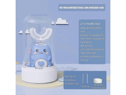Cepillo de dientes ultrasónico de silicona en forma de U para niños con rotación de 360 ​​grados, cepillo de dientes automático GOKOCO