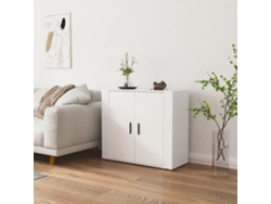 Aparador De Madera Contrachapada Blanco 80x33x70 Cm