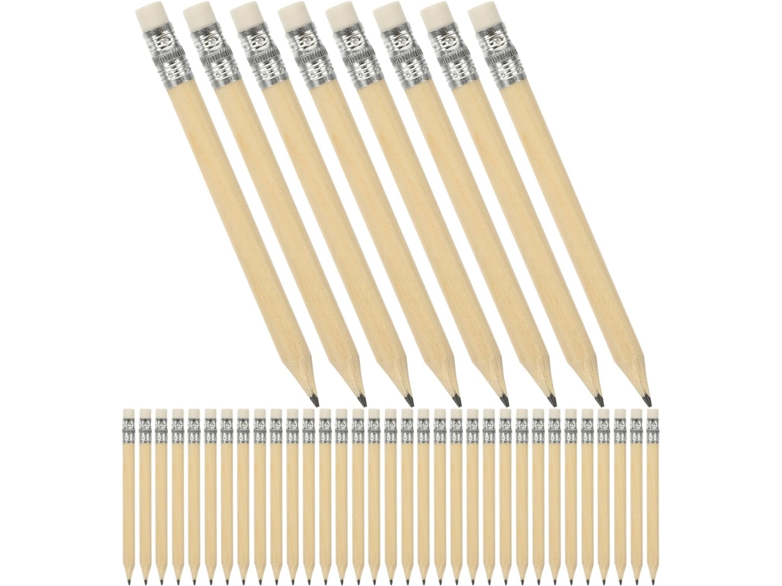 Juego De 150 Lápices Hb Para Cancha De Golf, Madera Natural, Con Goma De Borrar, Lápices De Bolsillo Preafilados.