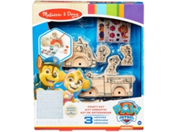 Jogo de Mesa MELISSA & DOUG Paw Patrol Wooden Craft Kit - Vehicles (4 Anos)