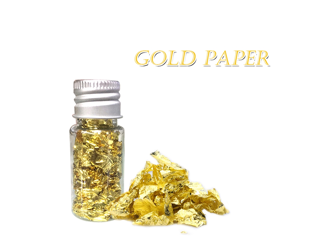 Pan de Oro para Decoración de Pasteles, Dulces y Manualidades, No Comestible