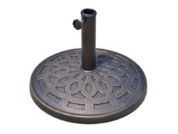 Base Resina Sombrilla 14kg Asas Soporte Redondo Ø38/48 Mm Bronce