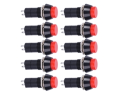 2026dz-10 Peças Interruptor De Auto-bloqueio Pbs305a Vermelho Interruptor De Plástico Acessório Industrial