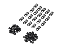 20 Hebillas De Cuerda Con Remaches Para Acampar, Escalar Y Reparar Botas - Gris