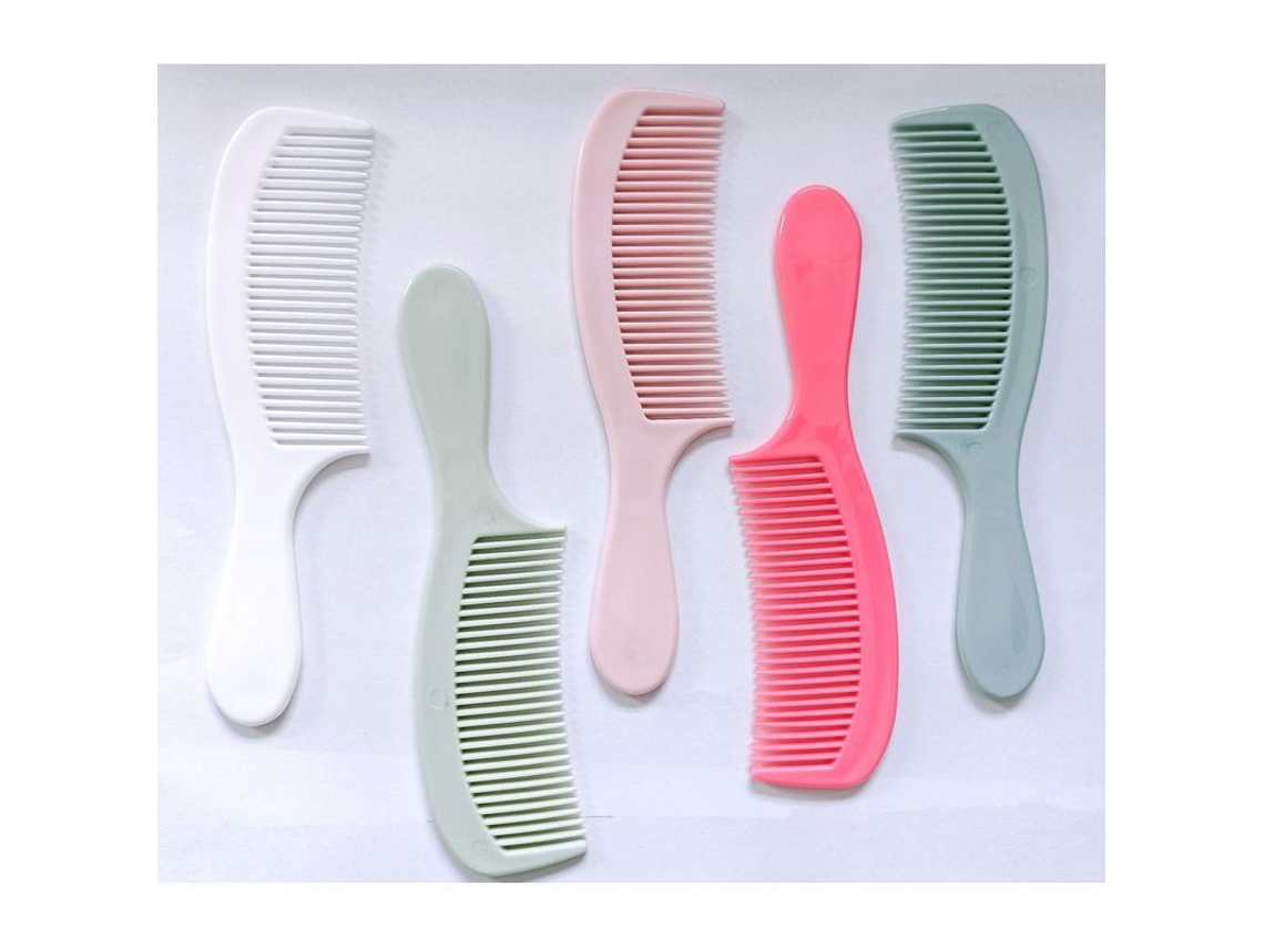 (paquete De 5) Peines De Peinado Coloridos Esenciales Con Mango Redondo De 4*6,8 Cm Para Cabello Largo Y Mojado