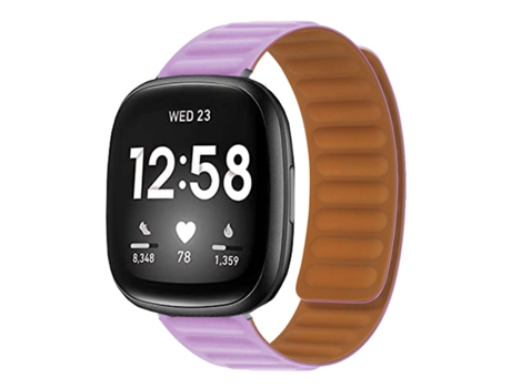 Correa Pulsera Magnética de Forte Conexión para Fitbit by Google Versa 2 Morado