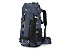 Mochila De Trekking Impermeable De 60 Litros Con Funda Para La Lluvia, Ideal Para Acampar Y Practicar Montañismo.
