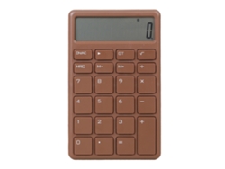 Mini Calculadora Portátil Con Pantalla Lcd, Silenciosa, Anti-trazas, Para Oficina, Tienda, Hogar, Marrón.
