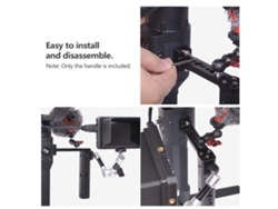 Brazo extensor para estabilizador Feiyutech Serie G, soporte de aluminio con conectores de 1/4'' y 3/8'', accesorio portátil para fotografía.