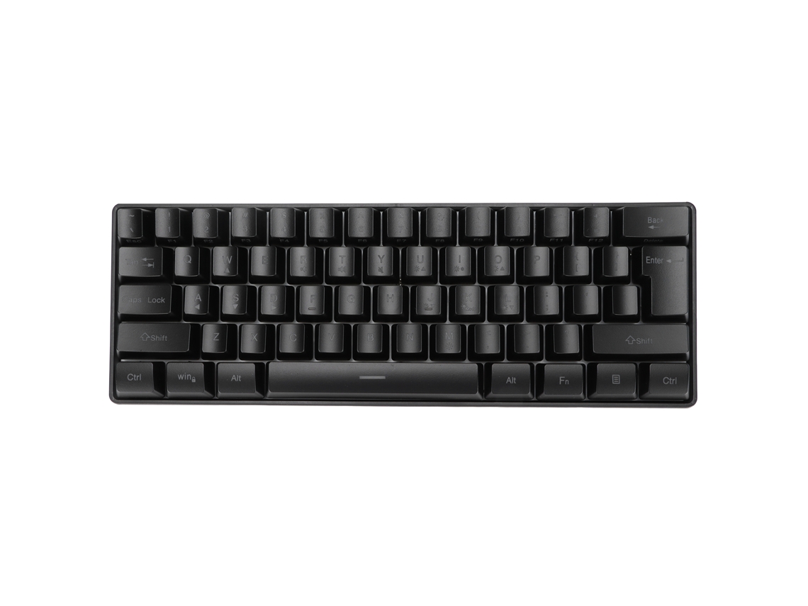 Teclado USB para juegos con retroiluminación, con cable, 61 teclas