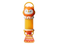 Acordeón musical infantil Digitallab, con forma de búho, recargable (naranja)