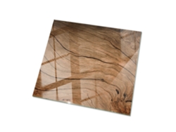 Tablero de mesa cuadrado de Espelharte (50 x 50 cm - Diseño de madera natural - Marrón)