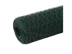 Cerca de alambre para gallineros de 25 x 1,2 m, de acero con revestimiento de PVC verde Wsd195336 Lovely Home
