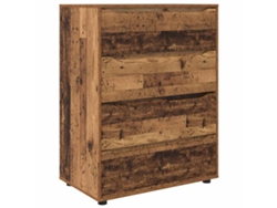 Gabinetes de almacenamiento de madera antiguos de 2 piezas EXCLUSIVOS DE LA CASA