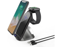 Estación de Carga Sem Rápido Qi para iPhone 11 Pro/Xs/12/11 Pro Max/11 YIZHOOD Negro