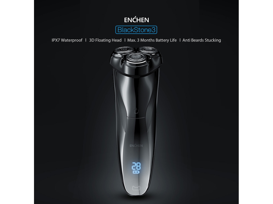 Afeitadora Eléctrica Enchen Blackstone 3 Con 3 Cabezales Flotantes 3d, Recargable, Ipx7