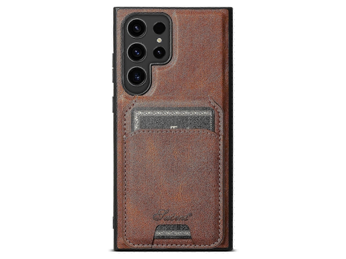 25-26 Suteni H15 Oil Eax Leather Detachable Wallet Back Phone Case