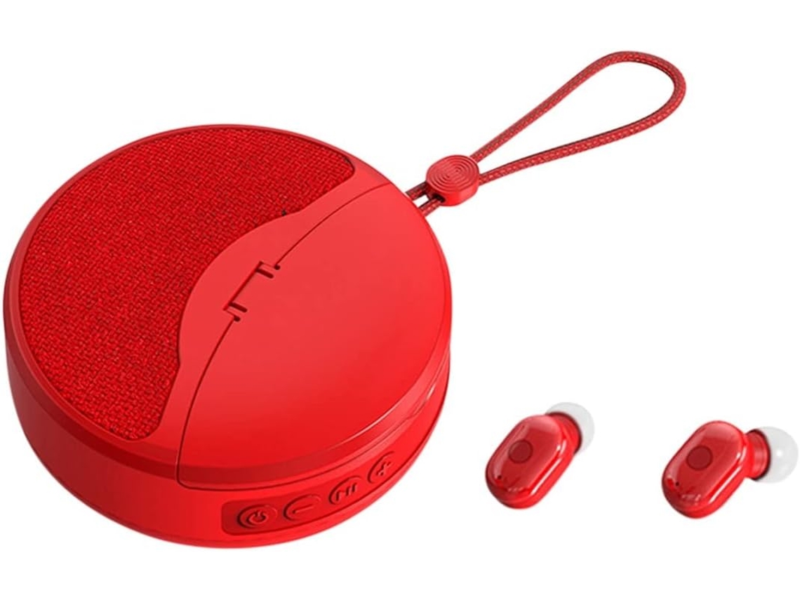 Mini Altavoz Bluetooth 2 En 1 Tws Estéreo Con Subwoofer, Kit Manos Libres Multifuncional, Tarjeta Tf Y Radio Fm.