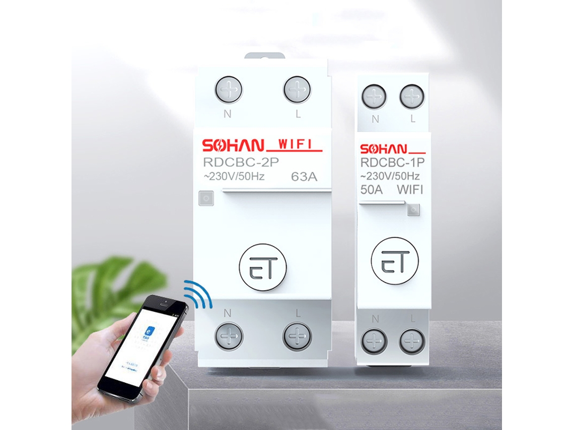 Disjuntor Wi-Fi Residencial com Controle por App e Luz Ambiente S/MARCA