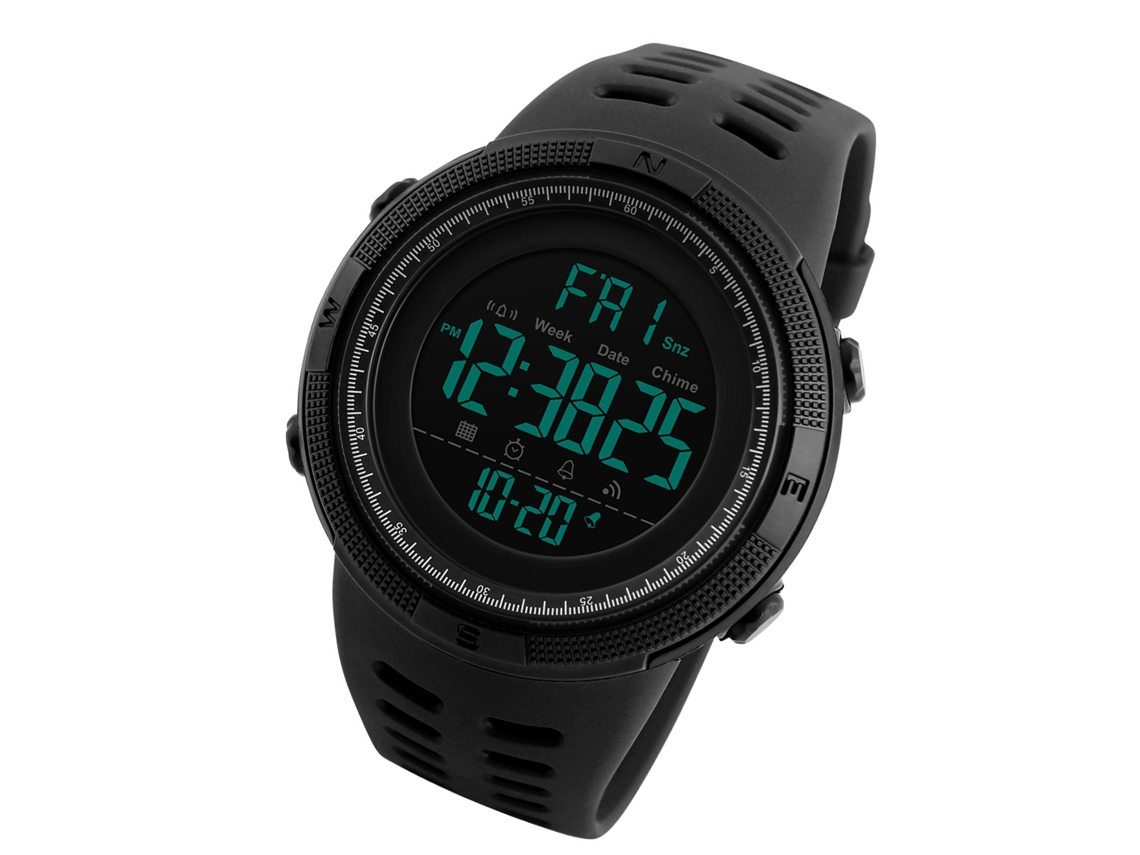 Reloj Deportivo Digital Skmei Para Hombre, Resistente Al Agua Hasta 50 M, Con Cronómetro, Alarma Y Doble Hora.