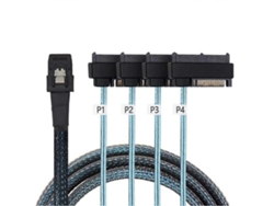 Cable de datos para disco duro de servidor mini SAS SFF 8087 a 4 SFF 8482, 1 m Nostalgia88