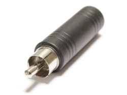 Adaptador de Áudio BEMATIK Stereo 6,3 milímetros jack TRS-a-Hembra-macho 1XRCA