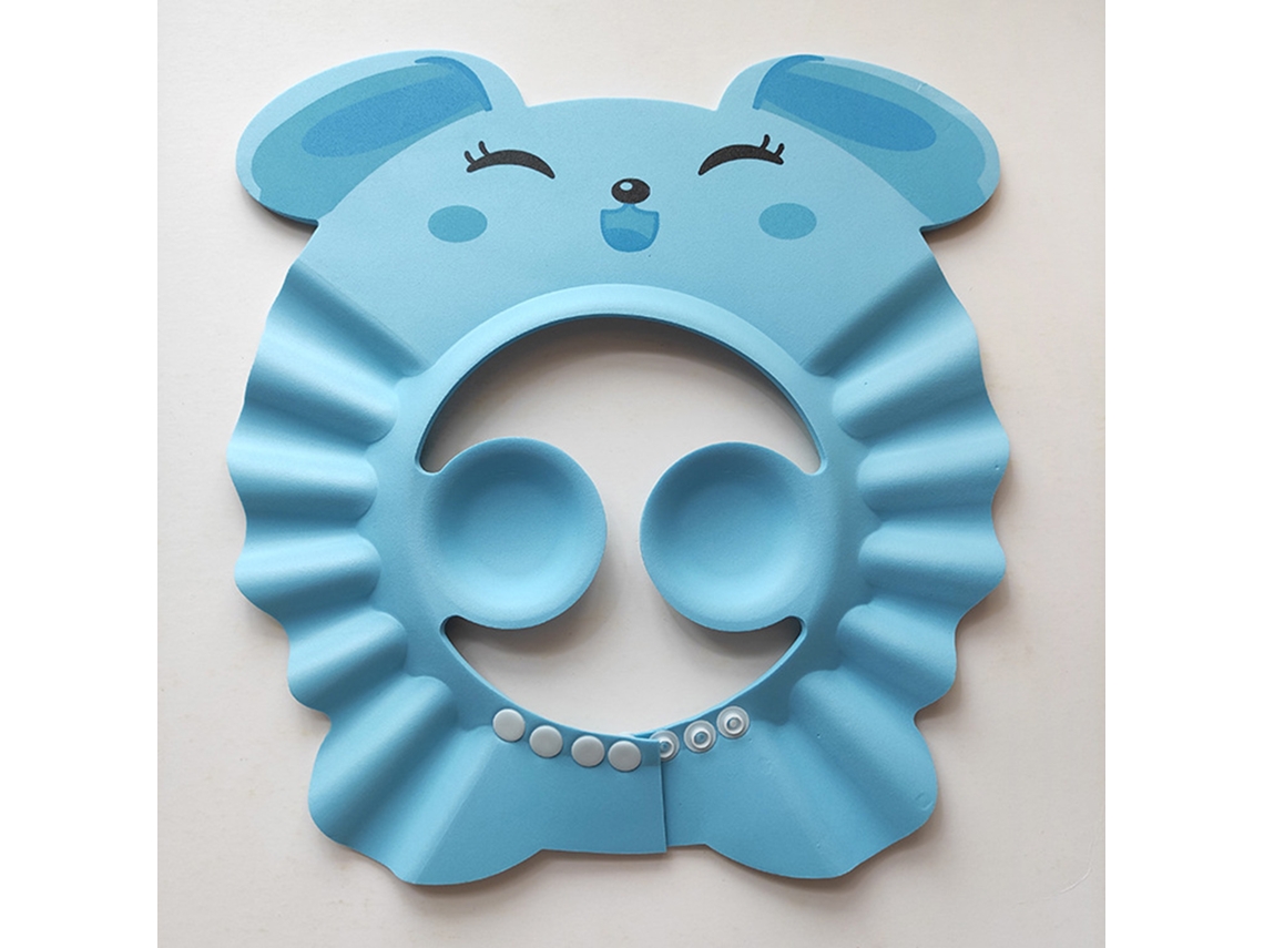 2026-gorra De Baño Para Bebé Ajustable Impermeable Con Protección De Oídos Para Champú Azul