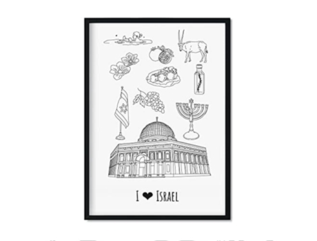 Nacnic Lámina NACNIC de Israel (A3)