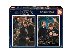 Puzzle 2x500 piezas Animales fantásticos Newt Scamander de educa 19492