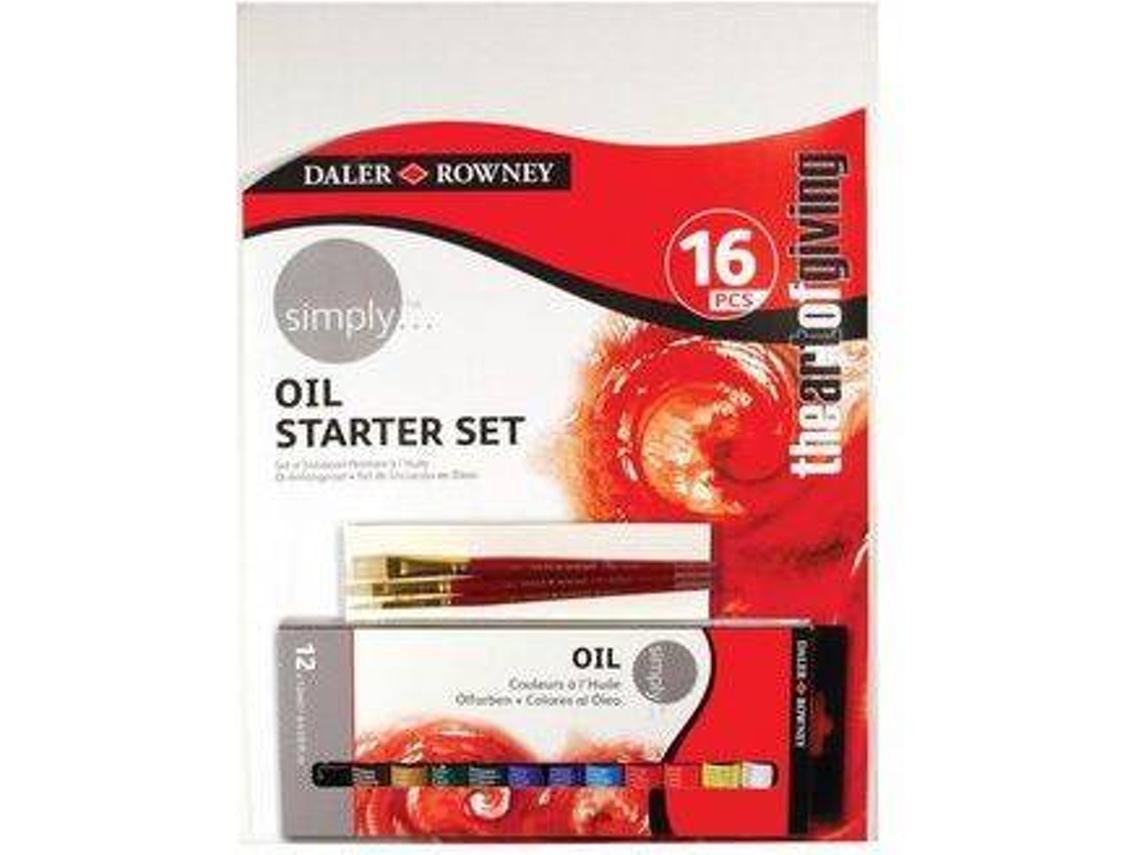Set de Pintura al Óleo DALER ROWNEY Simply 16 Piezas