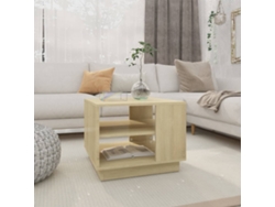 Mesa De Centro Madera De Ingeniería Roble Sonoma 55x55x43 Cm