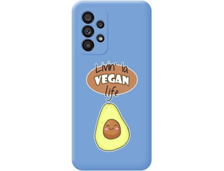 Carcasa para Samsung Galaxy A53 5G TUMUNDOSMARTPHONE Silicona Líquida Dibujos Azul