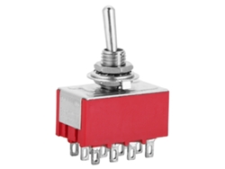 5pcs Interruptor De Palanca Mini Mts-402 12 Pines 2 Posiciones On-on Mecánico