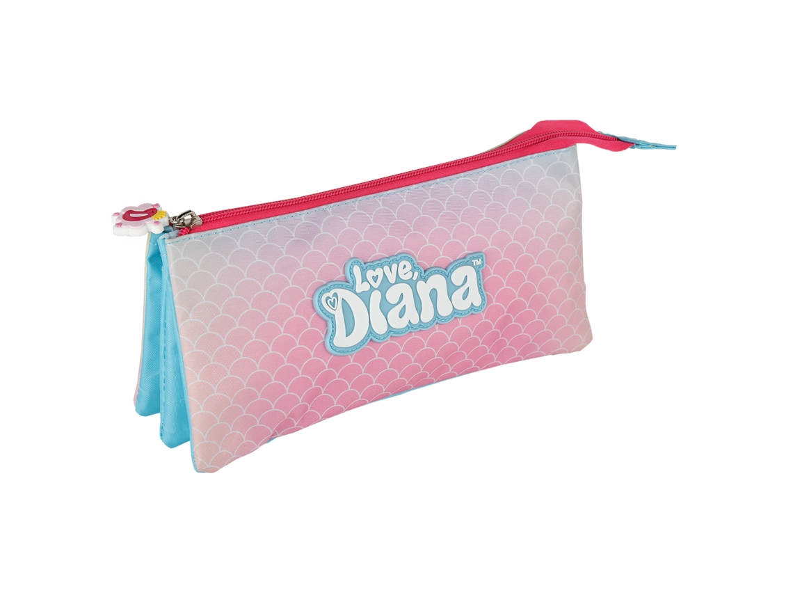 Estuche LOVE DIANA Triplo Diana Mermaid Love (Poliéster - Multicolor - 11 x 23 x cm) |