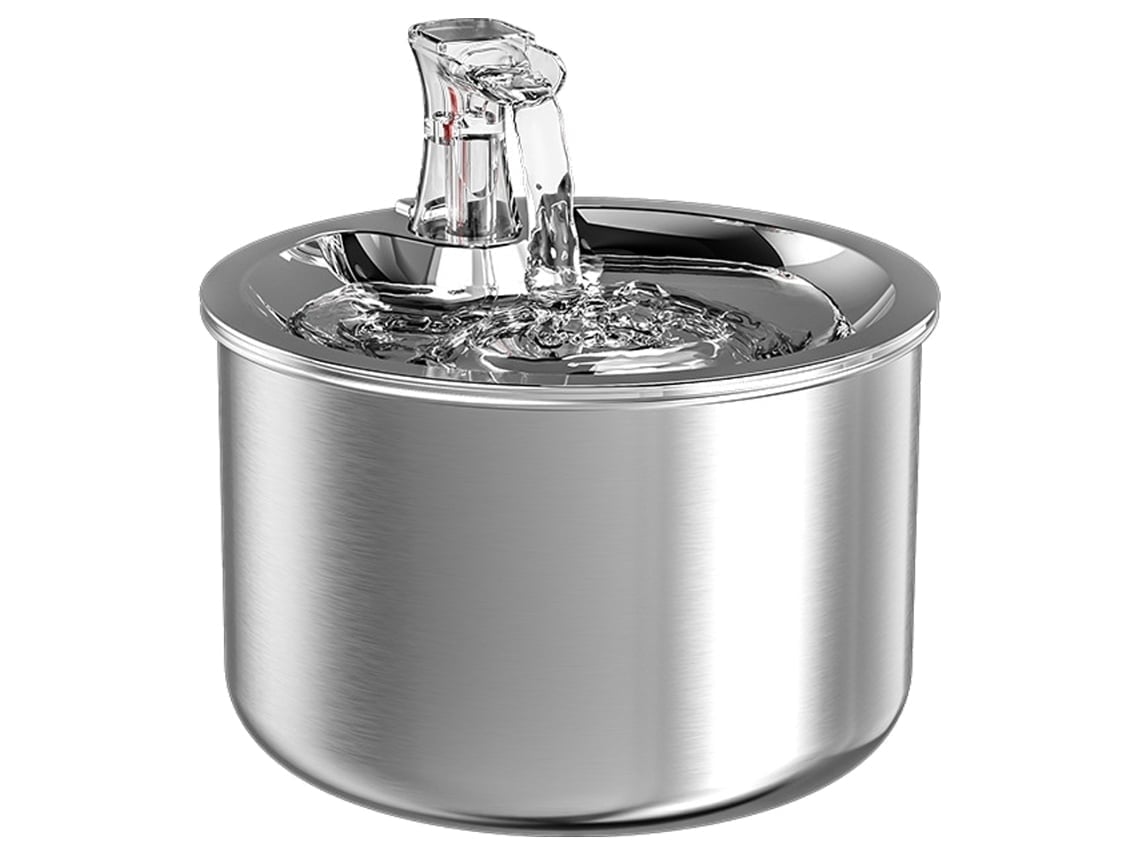 Dispensador Automático De Agua De Acero Inoxidable Para Gatos Y Perros.