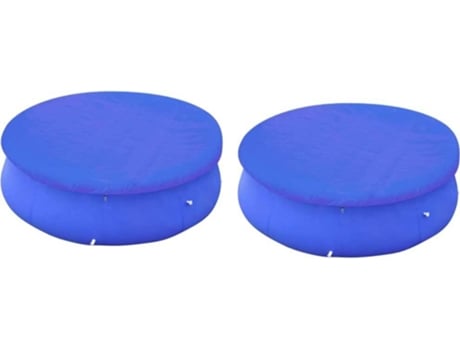vidaXL Cubiertas para piscina 2 uds piscina elevada redonda 300 cm